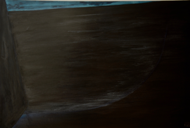 Just one last long swim. At midnight. Alone  61 x 91 cm